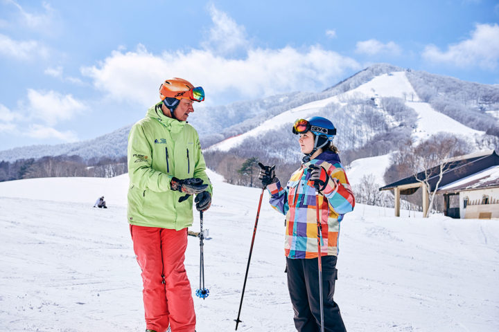 Ski school lesson